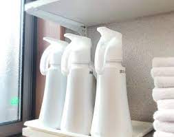 わが家の収納 洗たく洗剤は計量しない時代へ ワンハンドプッシュボトル採用 洗濯機まわり 収納 お風呂場 収納 収納