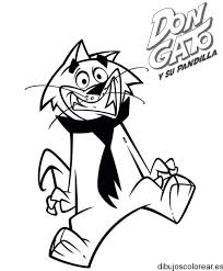 ¿cuáles eran los nombres de la pandilla? Dibujo Del Gato Cucho