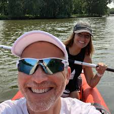 8 years of #relationship bliss, but we've never tested our #marriage like  this. Both of us in the same #kayak! #love #team Then over to the  microbrewery. 👊 Still happily married!