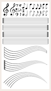 Lesen sie, was sie ihrer freundin in den usa schreibt. Leeres Notenpapier Mit Verschiedenen Noten 559619 Vektor Kunst Bei Vecteezy