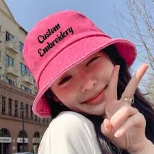 Custom Bucket Hat Embroidered Hat Custom Logo Embroidery Name Bucket Hat  Summer Hat Personalized Gift Vacation Travel Beach Bucket Hat