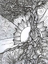 Today, i also share a website that supply hard and adults. Tree Coloring Pages For Adults Free Printable Tree Coloring Pages