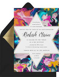 Rsvp tracking, thank you notes and more. Bat Mitzvah Invitations Etiquette Wording And Guest Lists Stationers