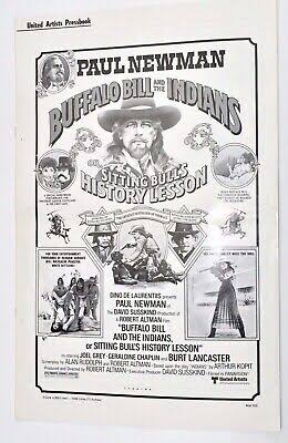 BUFFALO BILL & THE INDIANS PRESSBOOK 76 PAUL NEWMAN AS WILLIAM F. CODY  Willardso | eBay