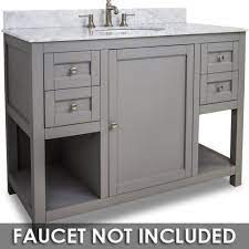 Large bathroom vanities at affordable prices with the large new collection of large vanities online and free shipping, buy large bathroom vanities and large vanity at listvanities.com. Large Bathroom Vanities Vanity 48 X 22 X 36 In Grey With White Top Jeffrey Alexander Van103 48 T