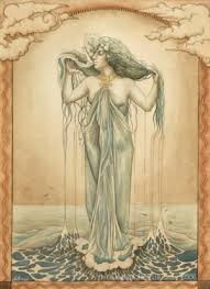 Olympus, but their abode is separate from that of humans. Nine Sisters Ran Mother Of The Sea Norse Goddess Norse Myth Mythology