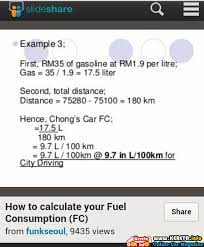 Tahukah kamu 1 liter berapa kilogram (kg)? Cara Kira Fuel Consumption How To Get Km L L 100km Rm Km Slide Show