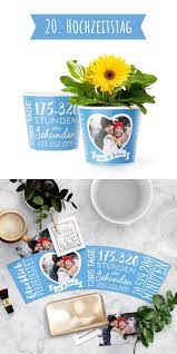 20. Hochzeitstag - Porzellan Hochzeit – Blumentopf von MyFacepot |  Porzellanhochzeit, Hochzeitstag geschenk, 20 hochzeitstag