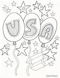 Christmas, halloween, easter, valentine's day, st. Presidents Day Coloring Pages Doodle Art Alley