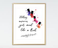 Nail Salon Decor Nail Art Manicure Print Nails Wall Art Nails Etsy Nail Salon Decor Nail Salon Design Home Nail Salon
