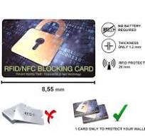 Anti Contactless Carta Di Blocco RFID/NFC - Protezione Per Carte Di Credito  E Documenti, Set Da 2 Pezzi Cambiare Carta Di Credito