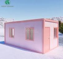20FT Pink Flat Pack Container Homes Manufacturer ODM