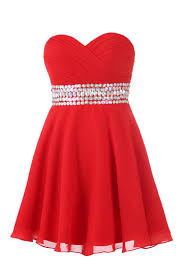 Commentaires sur la petite robe rouge. Petite Robe Rouge Ornee De Paillettes Au Niveau De La Taille Persun Fr