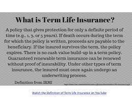 Some words and phrases may be defined differently by other individuals or organizations. Life Insurance Definitions