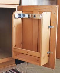 kitchen cabinet door organizer paper