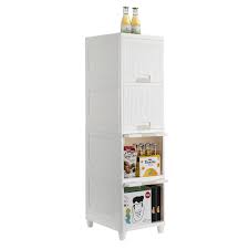 Add to compare compare now. Zimtown Kitchen Storage 4 Tier Cabinet Beside Fridge Small Plastic Walmart Com Walmart Com