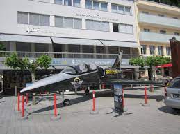 Jet Aircraft On Display In Vaduz Liechtenstein Vaduz Jet Aircraft Fighter Jets