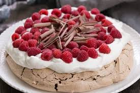 It is a meringue dessert with a crisp crust and soft, light spread the meringue onto the circle parchment paper using spatula and form a nice uniform mound. Chocolate Raspberry Pavlova That Skinny Chick Can Bake