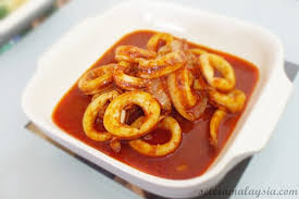 Biar sehingga mendidih dan pekat. Squid Sambal Sambal Tumis Sotong Rasa Malaysia