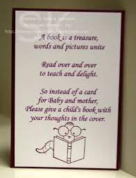 Melissa S Stampin For Fun Baby Book Insert Baby Shower Card Sayings Baby Shower Invitation Wording Book Shower
