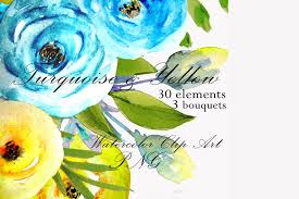 Browse 385,475 yellow flowers stock photos and images available, or search for yellow flowers background or flowers to find more great stock photos and pictures. Watercolor Flowers Clipart Design Blue And Yellow Invite 440924 Illustrations Design Bundles