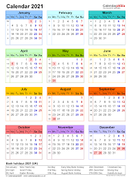 Calendar 2021 Uk Free Printable Microsoft Excel Templates