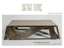 Deniz Tunc March Newsletter Furniture Design Modern Table Furniture Coffee Table