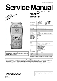 PANASONIC GD70 Service Manual download ...