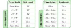 How To Size A Hockey Stick Chart 2019