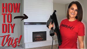 Then blended it seamlessly with the nostalgia of a classic american farmhouse. How To Build A Diy Shiplap Fireplace Elecrtric Wall Youtube