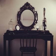 Black And White Makeup Vanity Ideas Black On Black On Black Gothic Home Decor Gothic House Goth Home