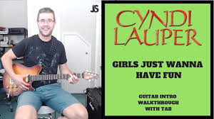 Girls Just Want To Have Fun Guitar Tutorial Gitaar