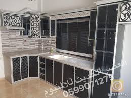 مطبخ لون اسود من اعمالنا في مخيم الفارعة مشغل العصر الحديث للألمنيوم Facebook