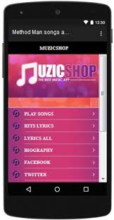 All lyrics method man in our catalog. Method Man Songs And Lyrics Hits For Android Apk Download