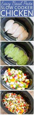 Chicken Pesto Pasta Easy Crock Pot Recipe Bren Did Recipe Crockpot Recipes Easy Crock Pot Cooking Recipes