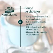 Soupe Au Chocolat Recette Recette Cyril Lignac Cuisine Recette