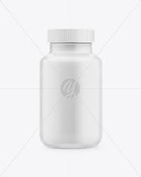 Matte Plastic Pills Bottle Mockup In Bottle Mockups On Yellow Images Object Mockups