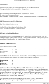 Im falle einer außerordentlichen kündigung eines wohnraummietvertrages muss das kündigungsschreiben (= unterschriebene urkunde i.s.d. Mietvertrag Fur Die Wohngemeinschaft Pdf Kostenfreier Download