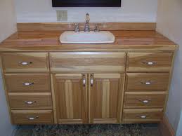 Our knotty hickory shaker is the ultimate country bathroom cabinet line. Custom Hickory Bathroom Vanity Finewoodworking
