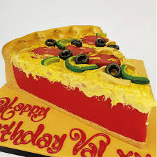 It is a great special birthday cake too. Pizza Slice Cake