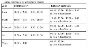 Cazier judiciar 60 lei timp de o zi 30 lei timp de 10 zile calendaristice Care Este Program La Serviciul Pentru Eliberarea Certificatelor De Cazier Judiciar