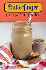Butterfinger Protein Shake Recipe Protein Shake Smoothie Protein Shakes Protein Shake Recipes