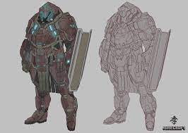 To get netherite armor, and this holds true for every netherite tool recipe, all you have to do is upgrade the diamond equivalent with a. Artstation Netherite Armor Yeong Gyun Lee