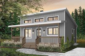 Plan 22458dr Tiny Weekend Getaway House Plan With Options In 2020 Shed To Tiny House Cottage Plan House Plan With Loft