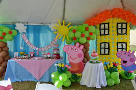 Check out these 16 peppa pig birthday party ideas including inspiration for birthday cakes, party supplies and decorations, birthday outfits, food and dessert ideas, party games, and more. Ideas Birthday Party Of Peppa Pig How To Organize