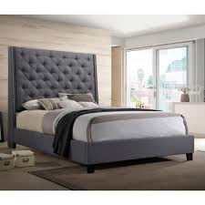 Luxedecor's upholstered bed frames come in a variety of colors so you can set the perfect tone for your bedroom whether you are searching for a neutral palette like brown, beige, white. Crown Mark Chantilly Bed King Upholstered Bed With Button Tufted Headboard Royal Furniture Upholstered Beds