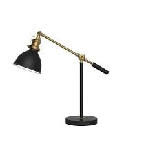 19 75 In Matte Black And Antique Brass Industrial Balance Desk Lamp In 2020 Desk Lamp Lamp Metal Lamp