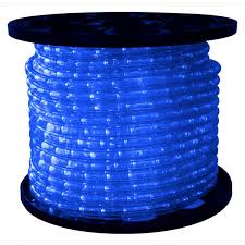 1 2 In Led Blue Rope Light 120 Volt Clear Tubing With Blue Leds Bulb World Lighting
