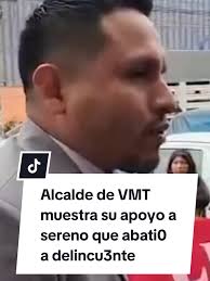 Alcalde de Villa María del Triunfo respalda a sereno