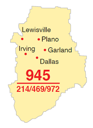 View all phone prefixes used in area code 214 or other area codes in texas. Overlay Approved For Texas 945 Area Code Metro By T Mobile